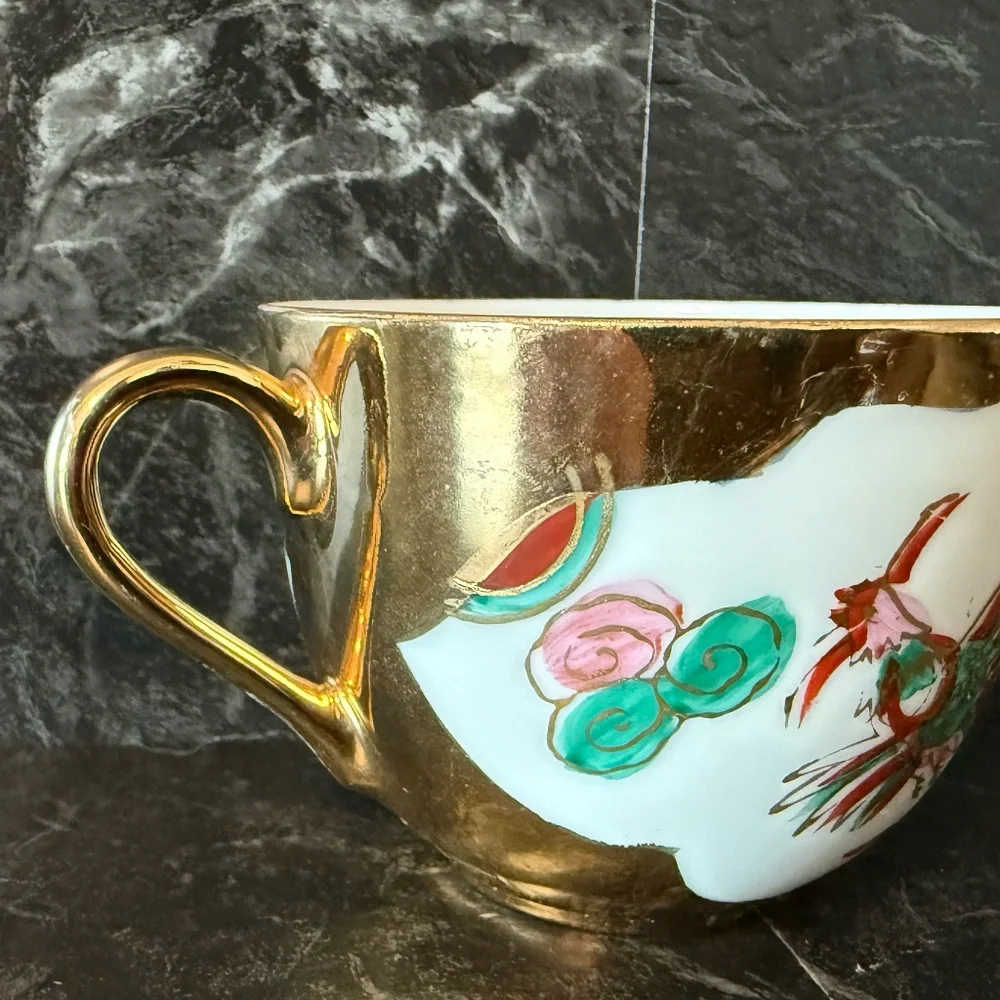 Tea Cup with Chinese Dragon and Phoenix